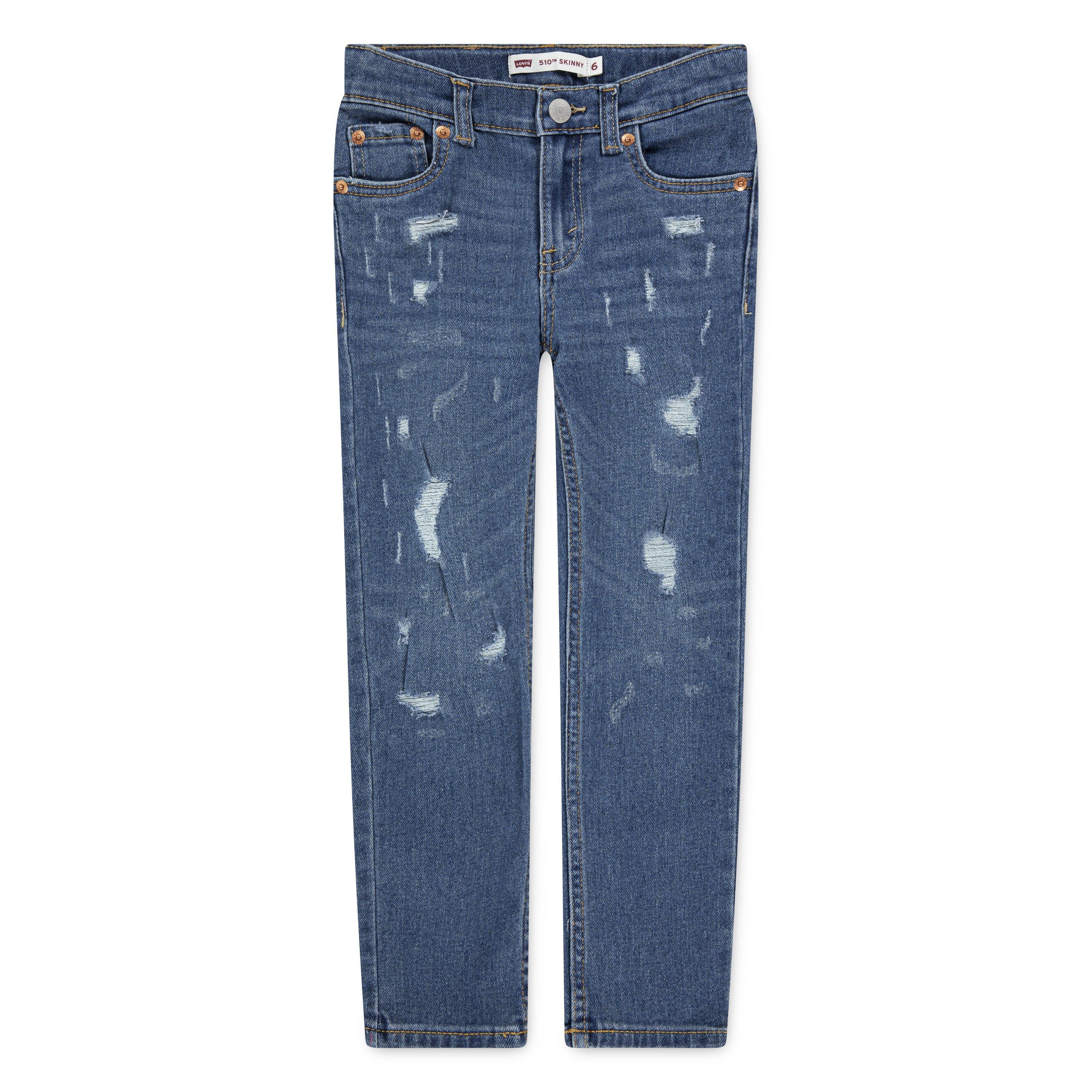 Levi's Little Boys' 510 Skinny Fit Medium Blue Wash Denim Jeans - BLUE